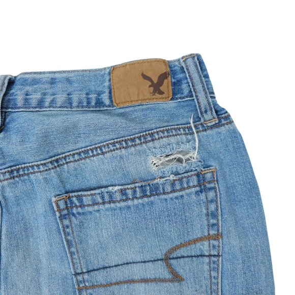 American Eagle Outfitters Distressed Vintage Hi Rise Womens 4 L Holes Destroyed - Picture 7 of 15